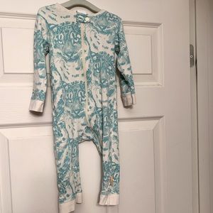 Masala Baby inverted zipper organic cotton sleeper 12-18m